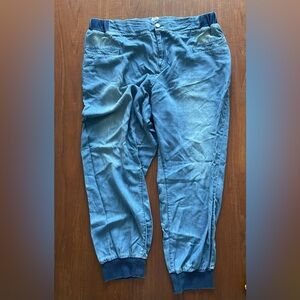 Standards & Practices “Marcie” denim tencel jogger pants XXL